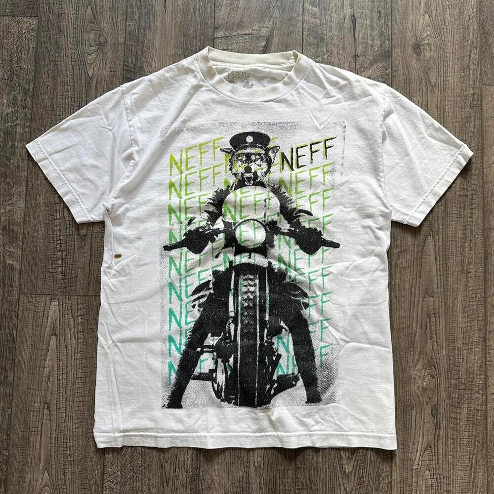 Vintage 00s Y2k NEFF Skate Graphic AOP Shirt Tee